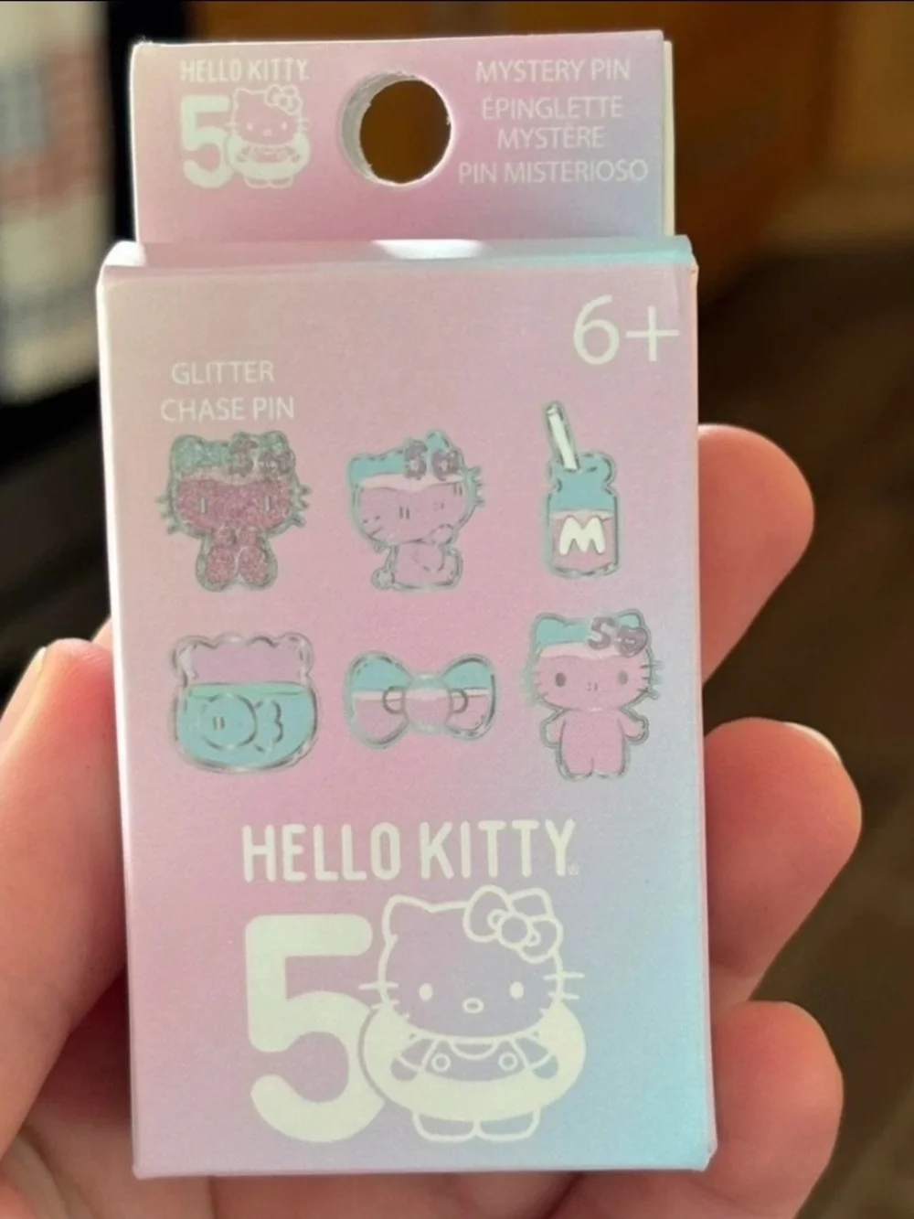 Hello Kitty 50th Anniversary Loungefly Iridescent Pink Set.